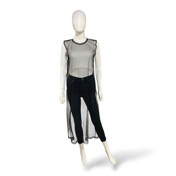 The Ragged Priest Black Sheer Mesh Dress, Medium - Picture 1 of 7